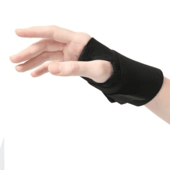 ZEDAN Elastic Blend Arthritis Wrist Band Support Thumb Support for Sports Injuries, Pain Relief - Fits Both Hands, Free Size (Black)