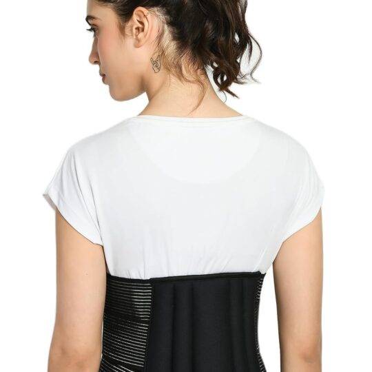 ZEDAN Lumbar Support Belt Back Pain Relief, Adjustable Strap - Universal Size (Black)