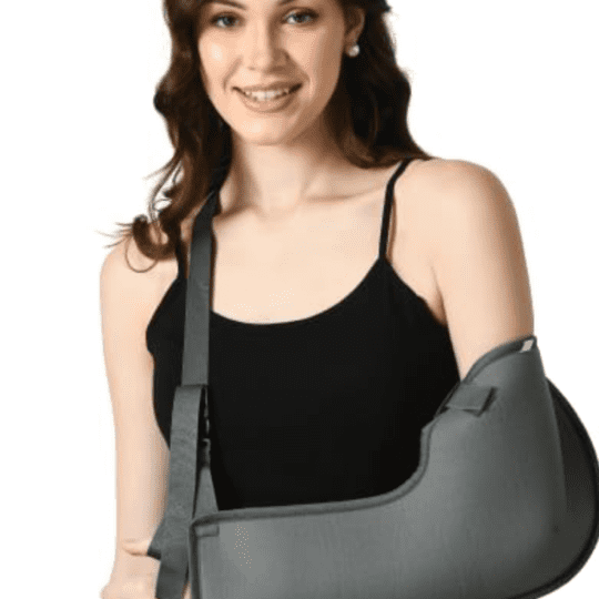 ZEDAN Arm Pouch Sling Moderate Support for Shoulder Fractures & Dislocations, Skin-Friendly & Breathable Universal GreY