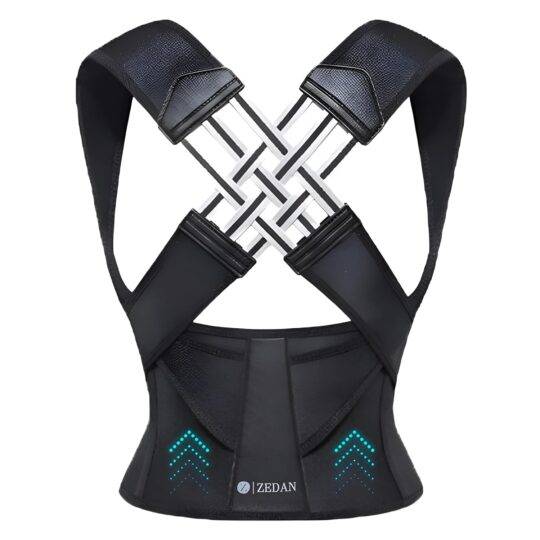ZEDAN Neoprene Posture Corrector Belt For Men & Women | Shoulder, Back Support Belt | Back Straightener Brace For Spine & Body Posture Correction | Clavicle Support | Universal Size